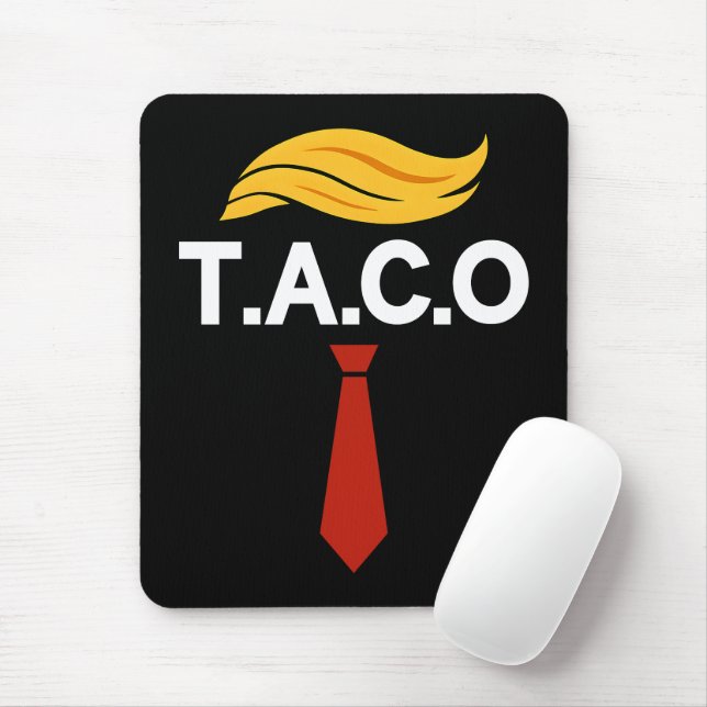 Taco Trump hält immer Hühner aus Mousepad (Mit Mouse)