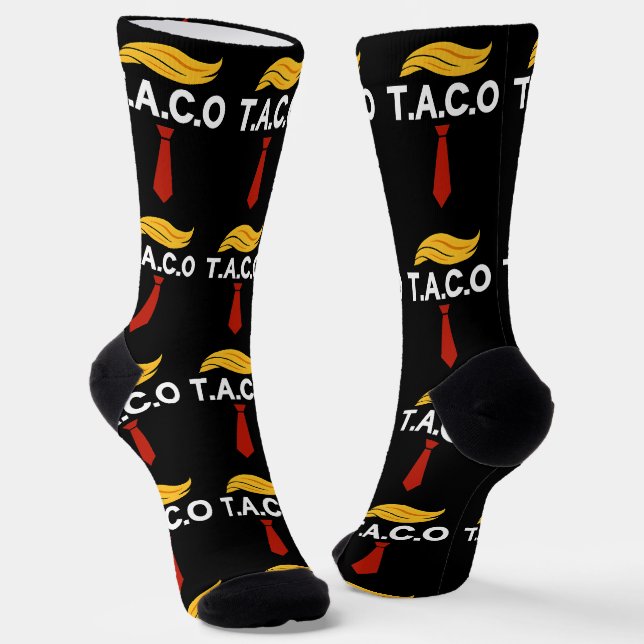 Taco Trump hält immer Hühner aus Socken (Gewinkelt)