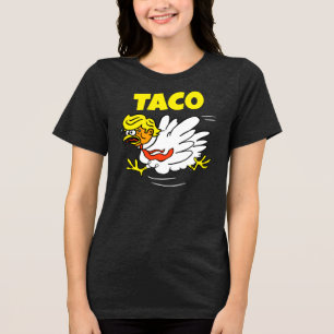 TACO Trump: Hühner immer draußen Tri-Blend Shirt