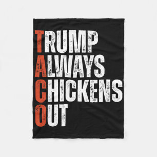Taco Trump kneift immer beim Sagen lustiger Zölle Fleecedecke