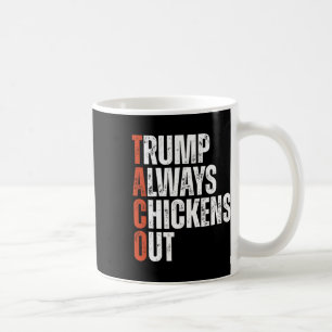 Taco Trump kneift immer beim Sagen lustiger Zölle Kaffeetasse
