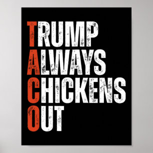 Taco Trump kneift immer beim Sagen lustiger Zölle Poster
