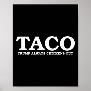 Taco Trump kneift immer beim Zollgespräch Poster