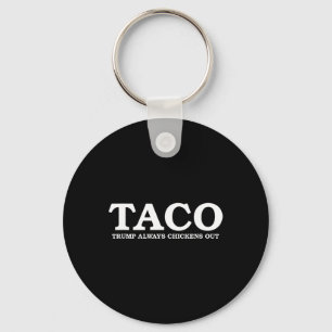 Taco Trump kneift immer beim Zollgespräch  Schlüsselanhänger