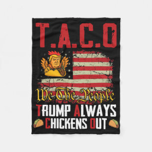 Taco Trump kneift immer Funny Lets Go Taco Fleecedecke