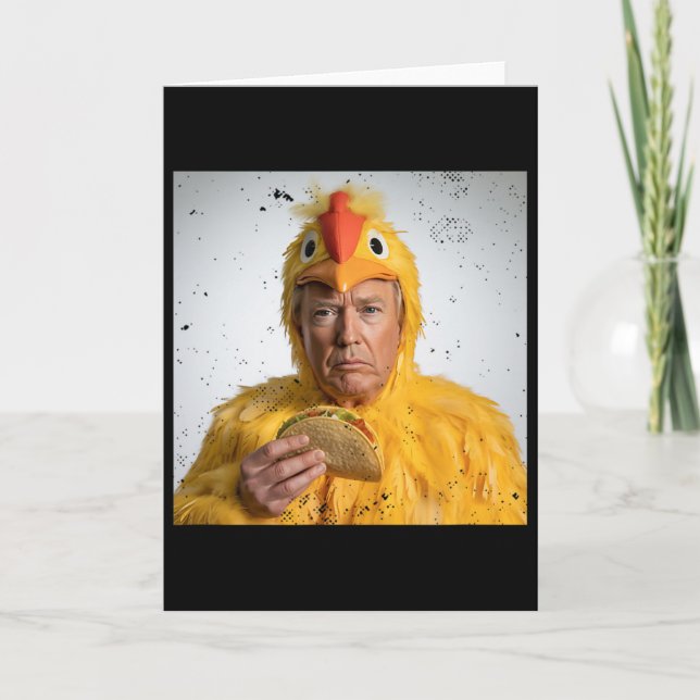 Taco Trump kneift immer Funny Tariffs Humor Karte (Vorderseite)