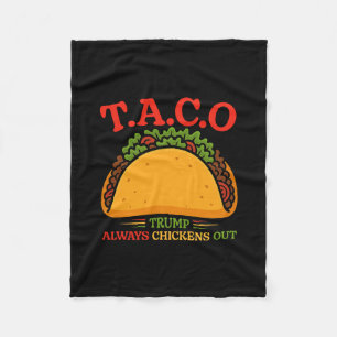 Taco Trump kneift immer lustig  Fleecedecke