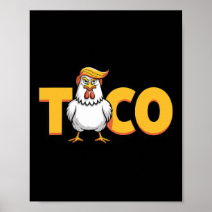 Taco Trump kneift immer Politische Humor Tar Poster