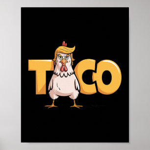 Taco Trump kneift immer Politische Humor Tar Poster