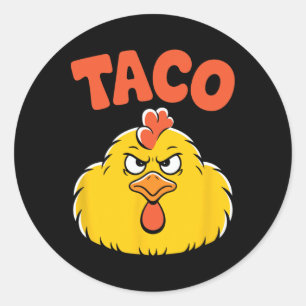 Taco Trump kneift immer Politische Humor Tar Runder Aufkleber