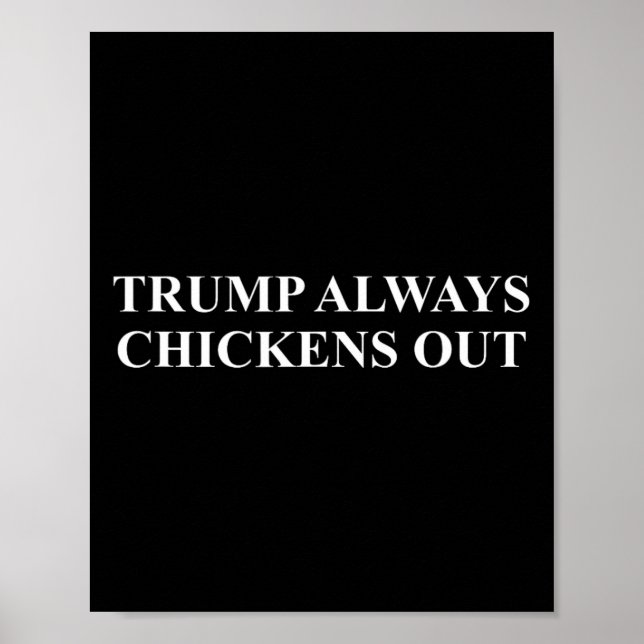 Taco - Trump kneift immer  Poster (Vorne)