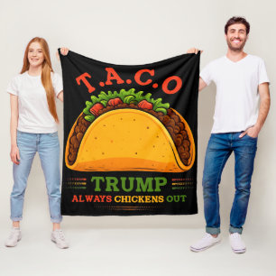 Taco Trump macht immer Spaß Fleecedecke