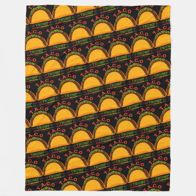 Taco Trump macht immer Spaß Fleecedecke (Vorderseite)