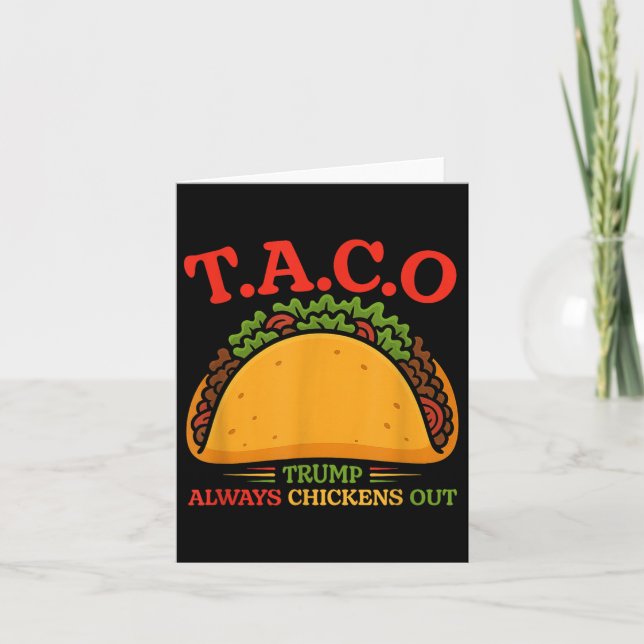 Taco Trump macht immer Spaß Karte (Vorderseite)