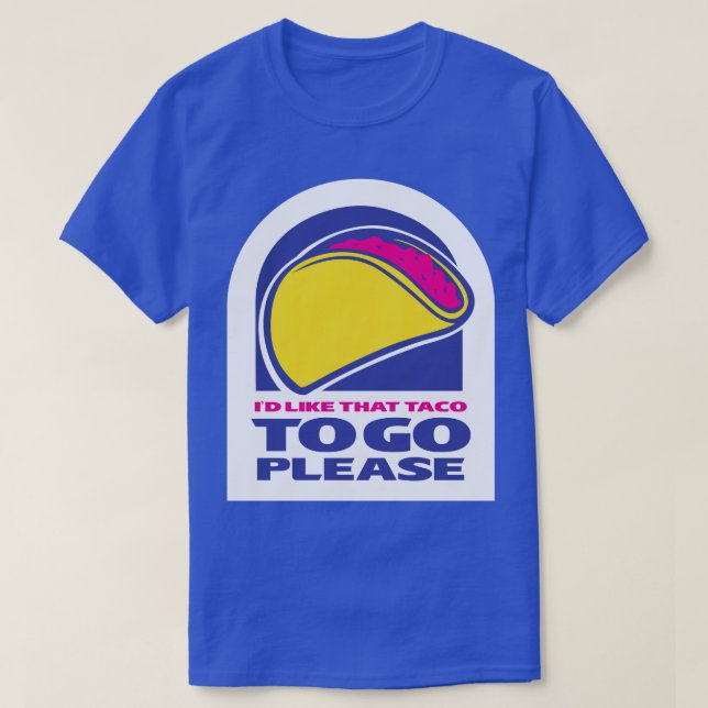 TACO Trump macht immer Taco raus, um zu gehen T-Shirt (Design vorne)