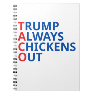 Taco trump notizblock