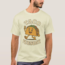 „Taco Tuesday“-Cartoon-T-Shirt