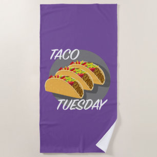 Taco-Tuesday-Design - Strandtuch
