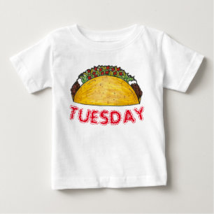 TACO TUESDAY Mexican Tex Mex Food Tacos Feinschmec Baby T-shirt