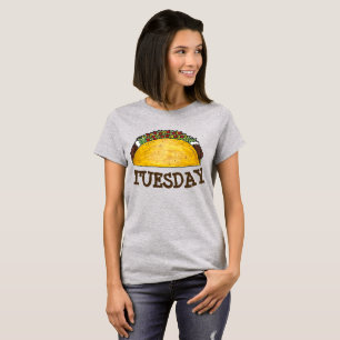TACO TUESDAY Mexican Tex Mex Food Tacos Feinschmec T-Shirt
