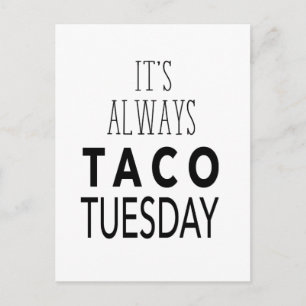 TACO TUESDAY POSTKARTE