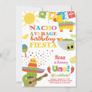 Taco Twosday birthday invitation, girl fiesta. Einladung