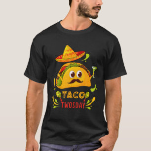 Taco Twosday Cinco De Mayo 2 Jahr Alter Junge Girl T-Shirt
