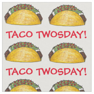 Taco TWOStag Dienstag, 2. Geburtstag Party Fiesta Stoff