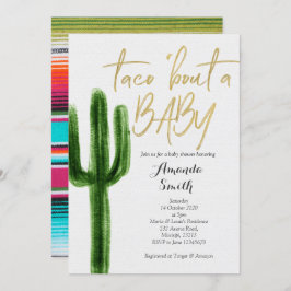 Taco über Baby Cactus Couples Dusche Einladung
