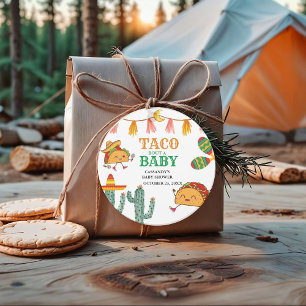 Taco über Baby Mexican Baby Shower bevorzugt Geschenkanhänger