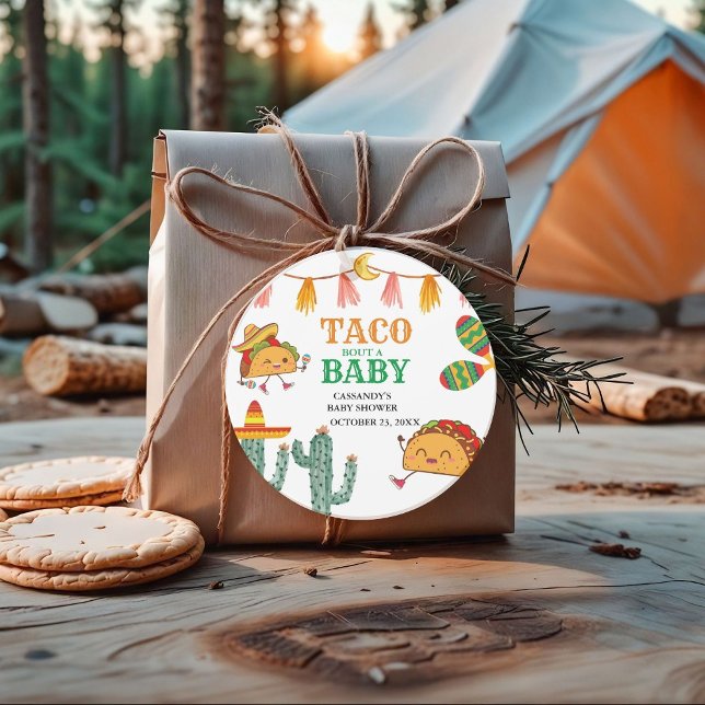 Taco über Baby Mexican Baby Shower bevorzugt Geschenkanhänger (Von Creator hochgeladen)