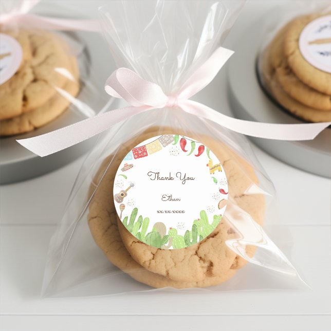 Taco über den lustigen Fiesta mexicanischer Geburt Runder Aufkleber (Von Creator hochgeladen)