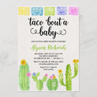 Taco über ein Baby, Fiesta Kaktus Babydusche