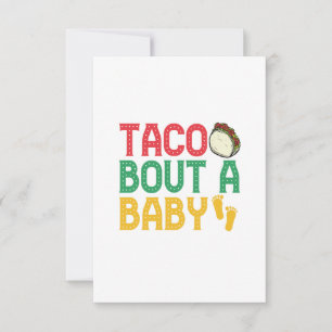 Taco über ein Baby Funny Pregnancy Cindo De Mayo Dankeskarte