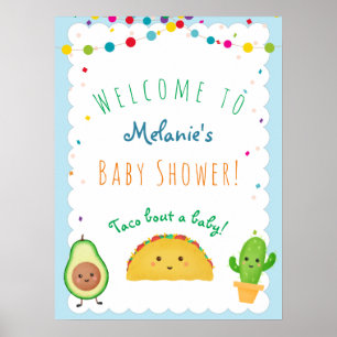 Taco über ein Baby! Taco-Babybrause Poster