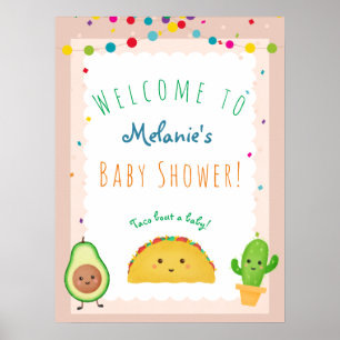 Taco über ein Baby! Taco-Babybrause Poster