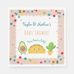 Taco über ein Baby! Taco-Babybrause Serviette