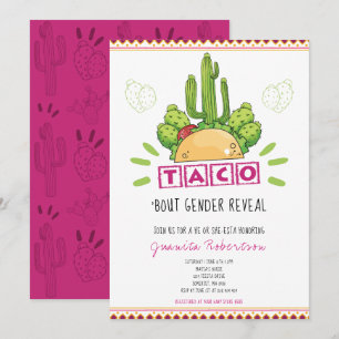 Taco 'über ein Geschlecht offenbaren Fiesta er ode Einladung