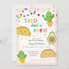 Taco über eine Babydusche zum Thema Fiesta Einladung