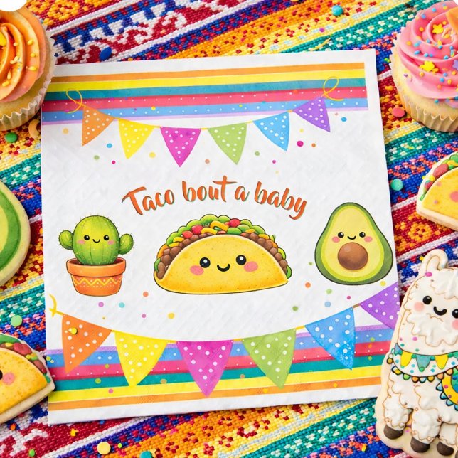 Taco über eine Babyparty Serviette (Von Creator hochgeladen)