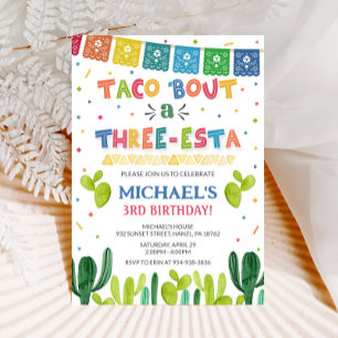 Taco über eine Drei-Öst-Einladung Einladung