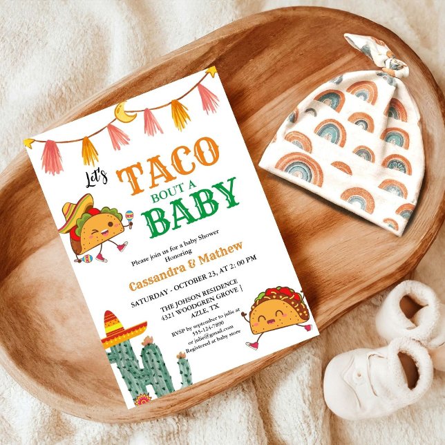 Taco über eine mexikanische Baby-Dusche Einladung (Von Creator hochgeladen)