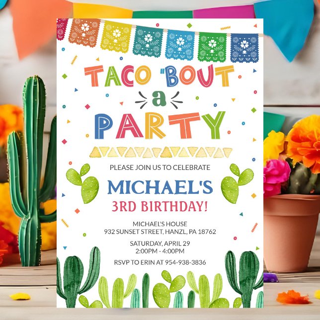 Taco über eine Party Einladung (Von Creator hochgeladen)