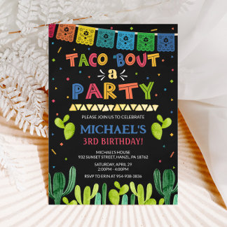 Taco über eine Party Einladung