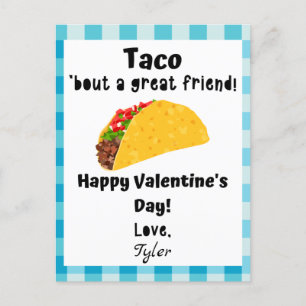 Taco "über eine Valentintagskarte eines großen Fre Feiertagspostkarte