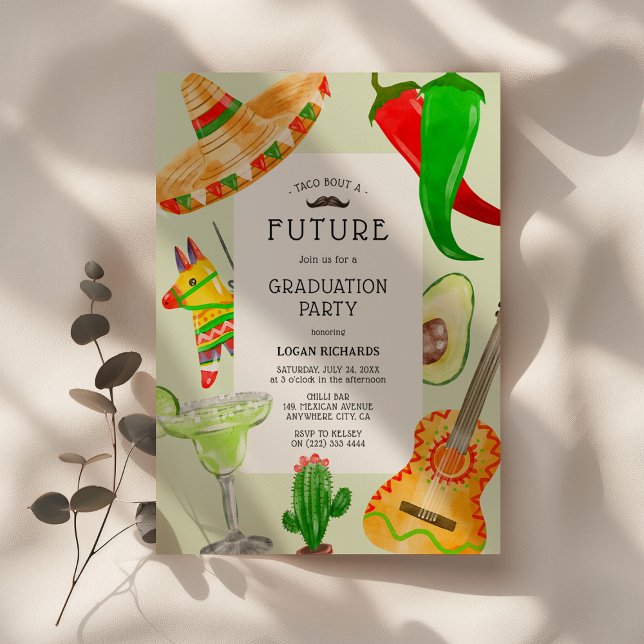 Taco über eine zukünftige mexikanische Graduierten Einladung (Von Creator hochgeladen)