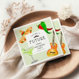 Taco über eine zukünftige mexikanische Graduierten Serviette