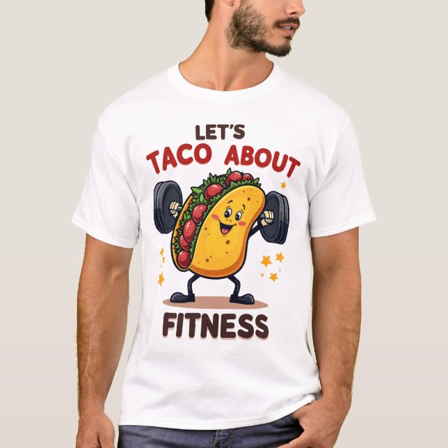 Taco über Fitness T-Shirt (Vorderseite)