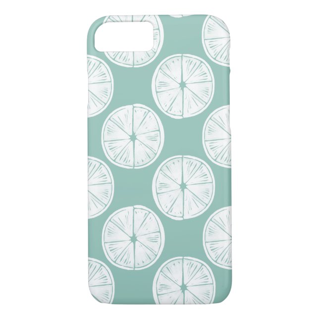 Taco über Liebe | Aquamarines Limones Muster Case-Mate iPhone Hülle (Rückseite)