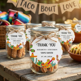 Taco über Liebe Dusche danke Geschenkanhänger